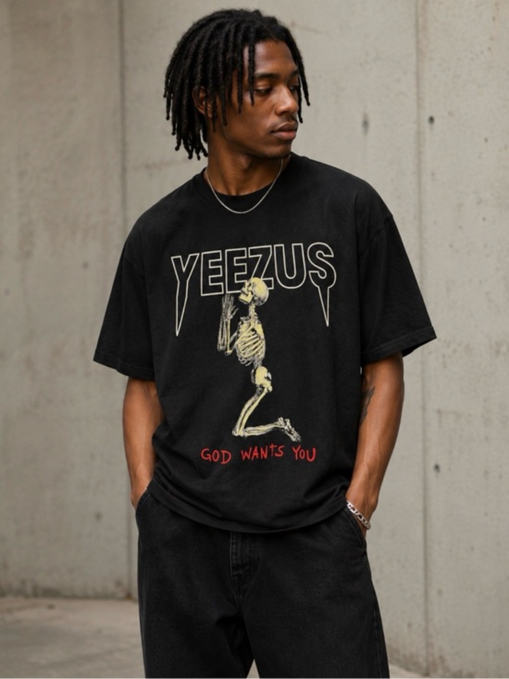 Yeezus "God Wants You" Graphic T-Shirt
